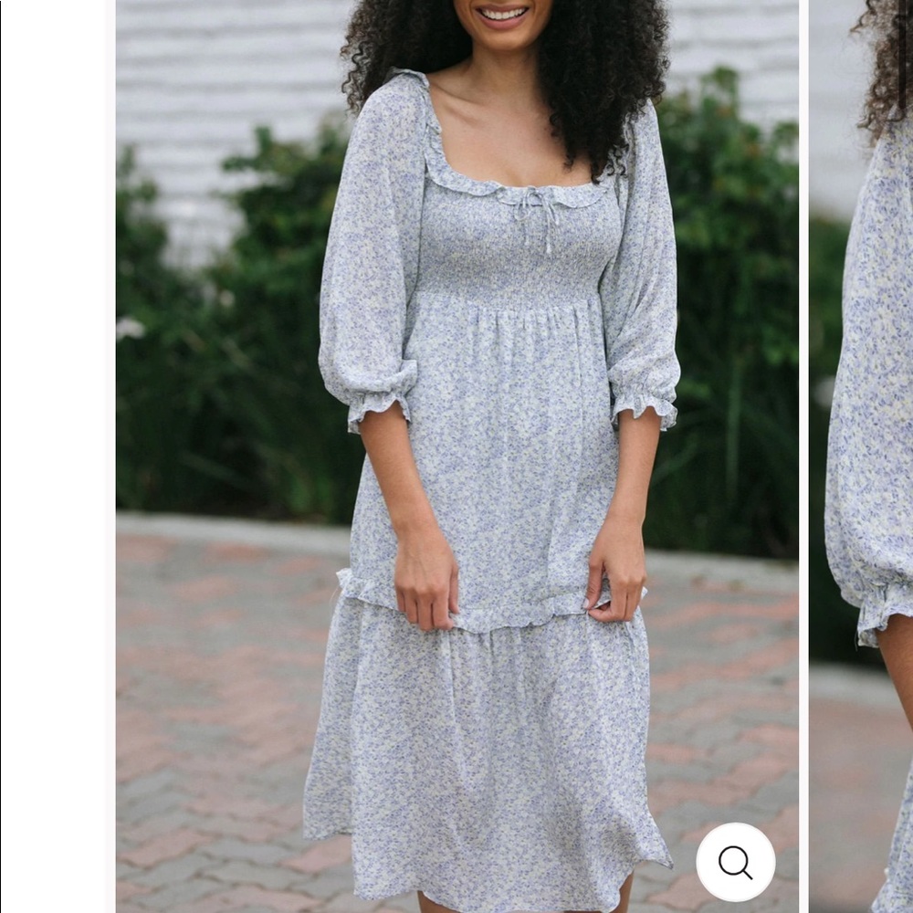 Smocked Midi dress